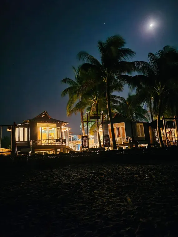 Resort Beach Night View